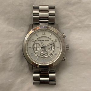 Michael Kors chunky silver watch